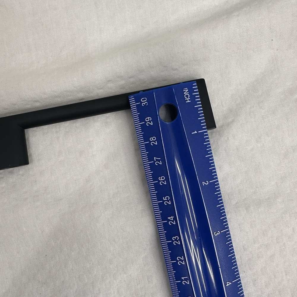 Lot 9+1 Jeffrey Alexander Sutton 3-3/4" Squared Matte Black Cabinet Drawer Pulls - Picture 6 of 10